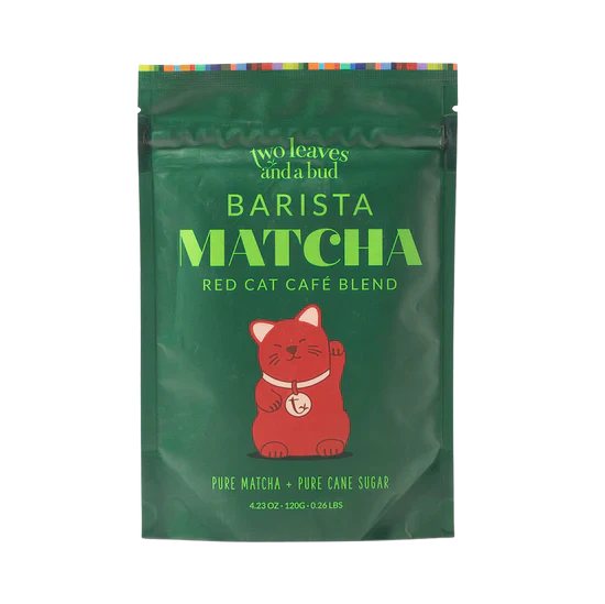 Two Leaves Barista Matcha Red Cat Cafe Blend 120g Bag – Dilworth