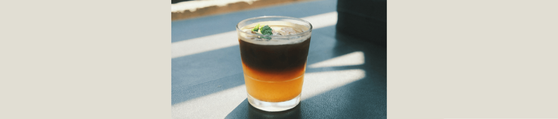 espresso tonic with orange