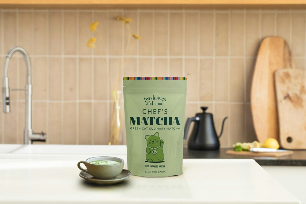 Two Leaves Chef's Matcha Green Cat Culinary Matcha 57 g Bag