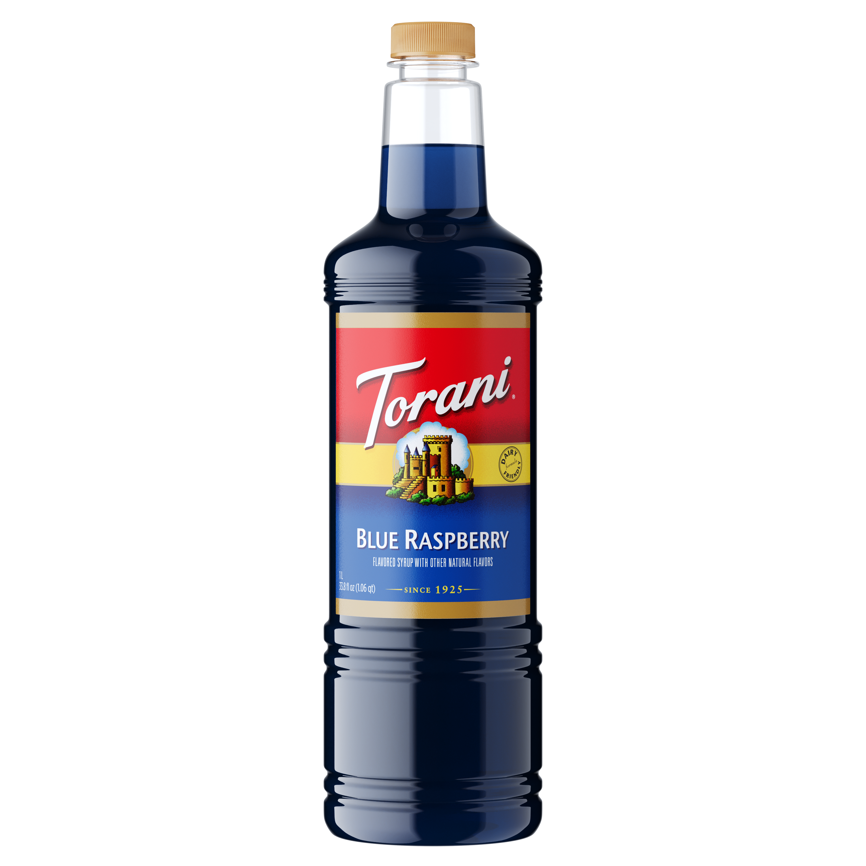 Torani Blue Raspberry Flavoring Syrup 1L Plastic Bottle