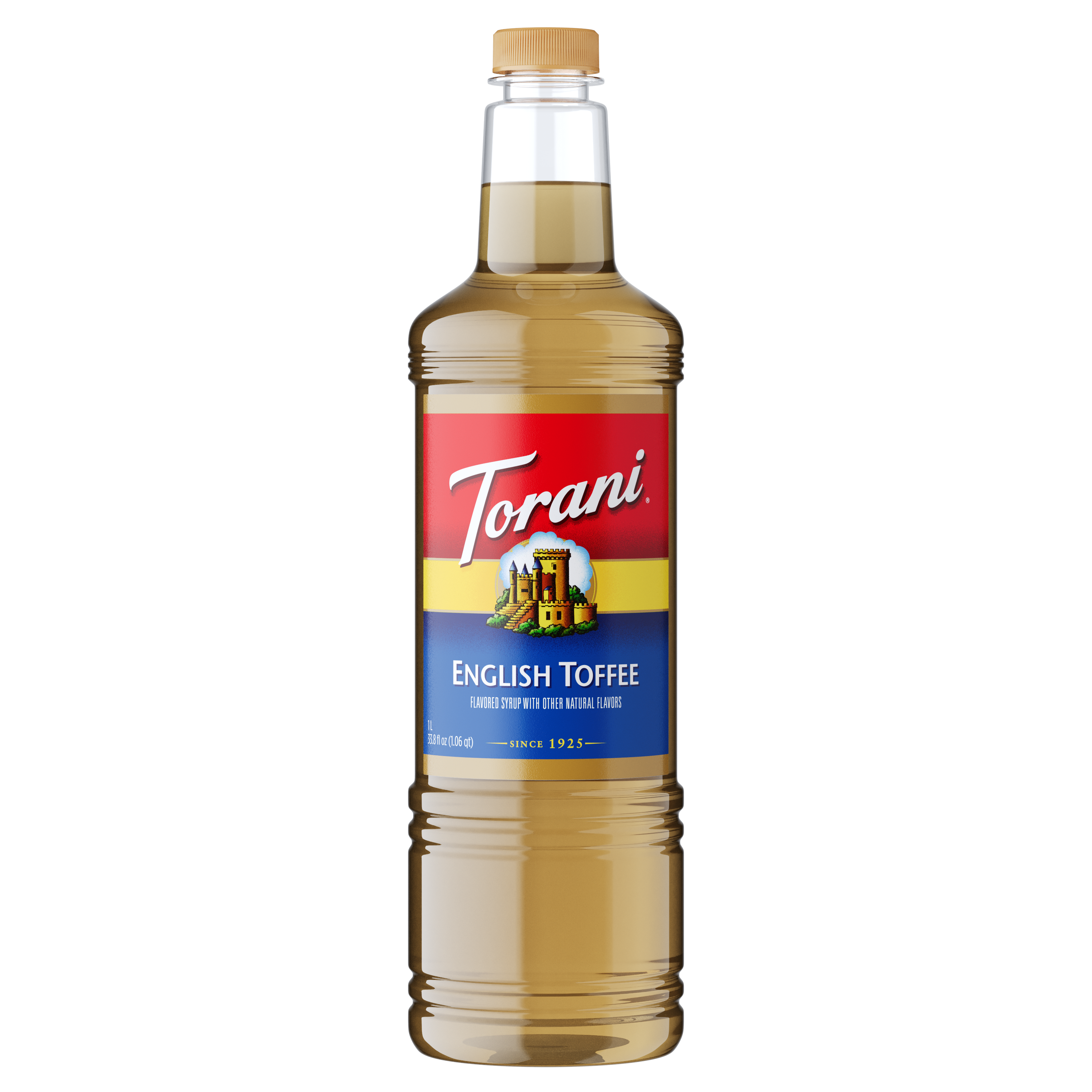Torani English Toffee Flavoring Syrup 1L Plastic Bottle