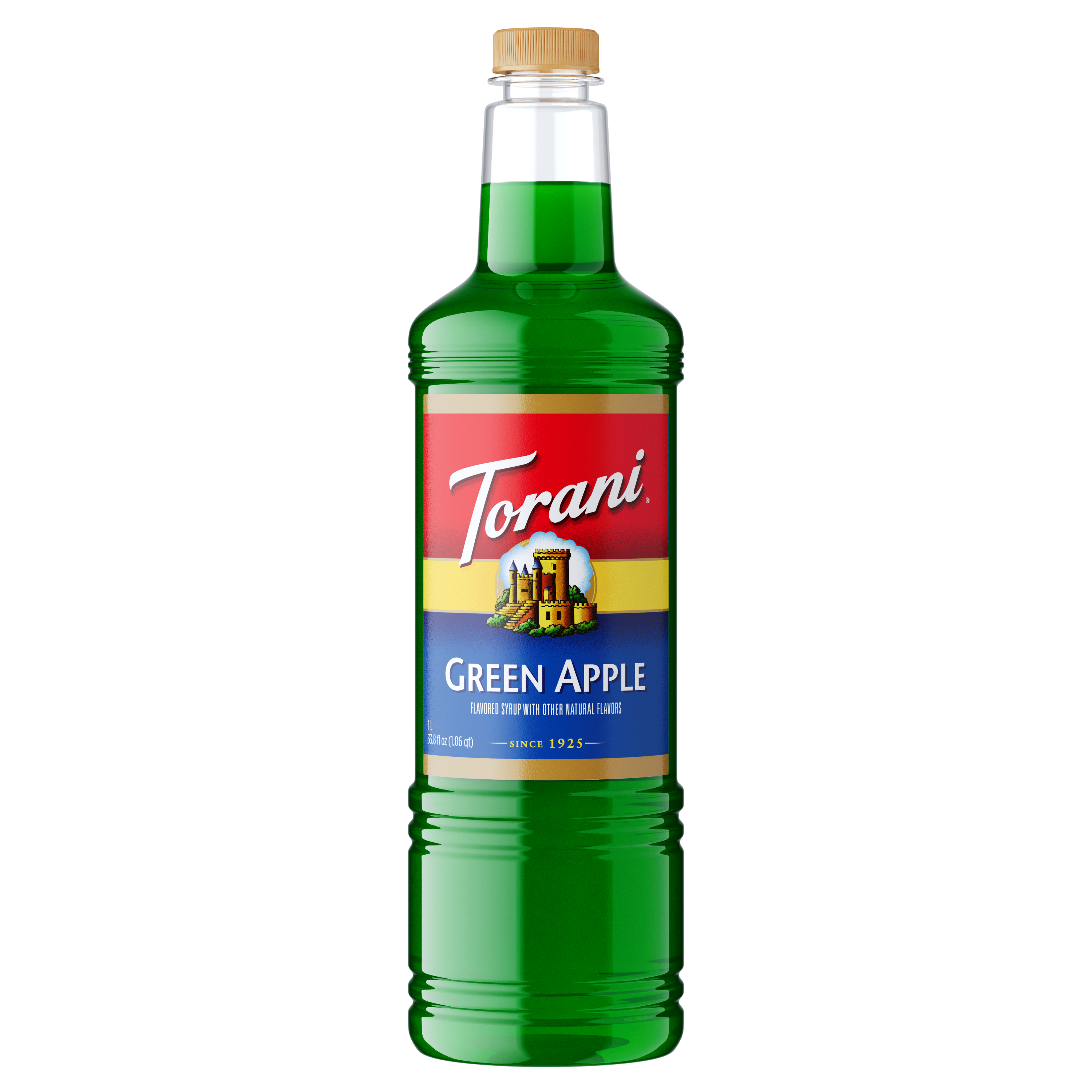 Torani Green Apple Flavoring Syrup 1L Plastic Bottle