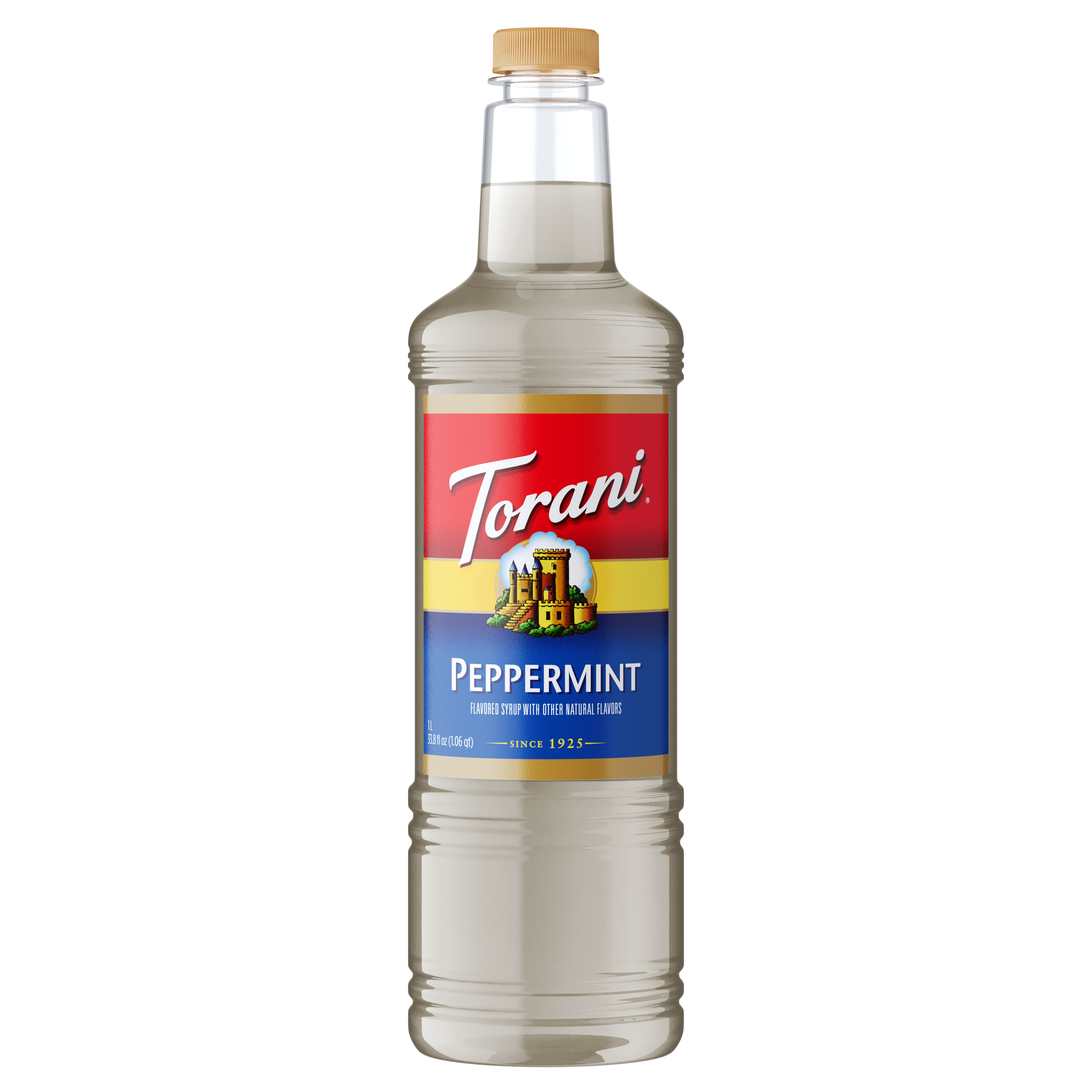 Torani Peppermint Flavoring Syrup 1L Plastic Bottle