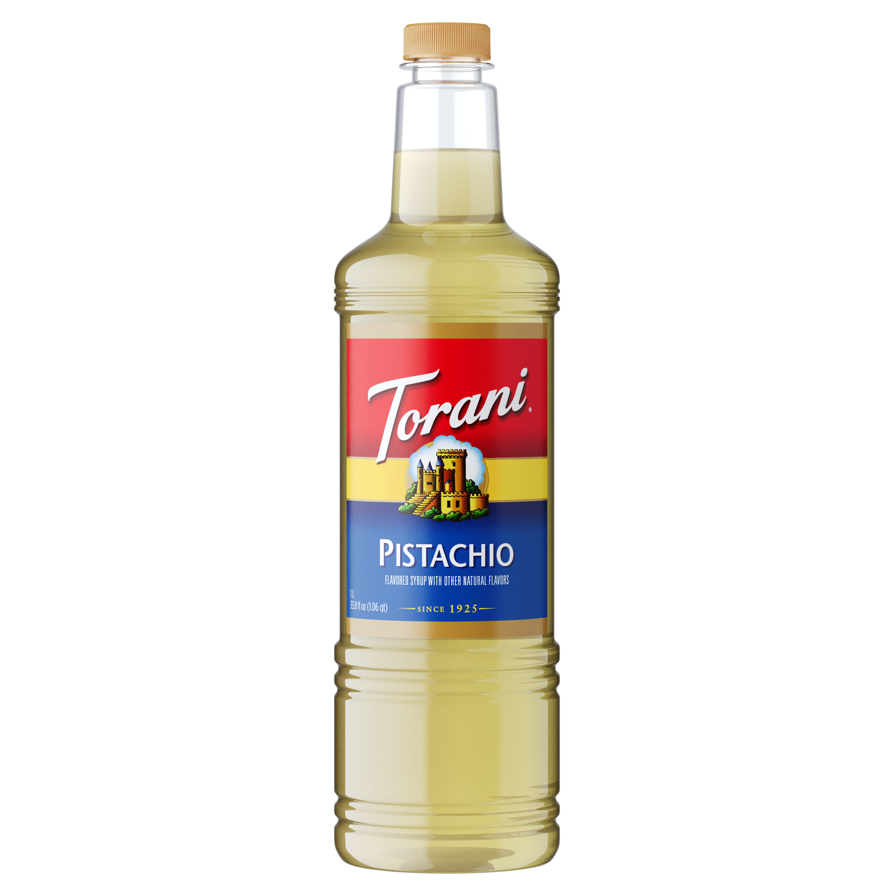 Torani Pistachio Flavoring Syrup 1L Plastic Bottle
