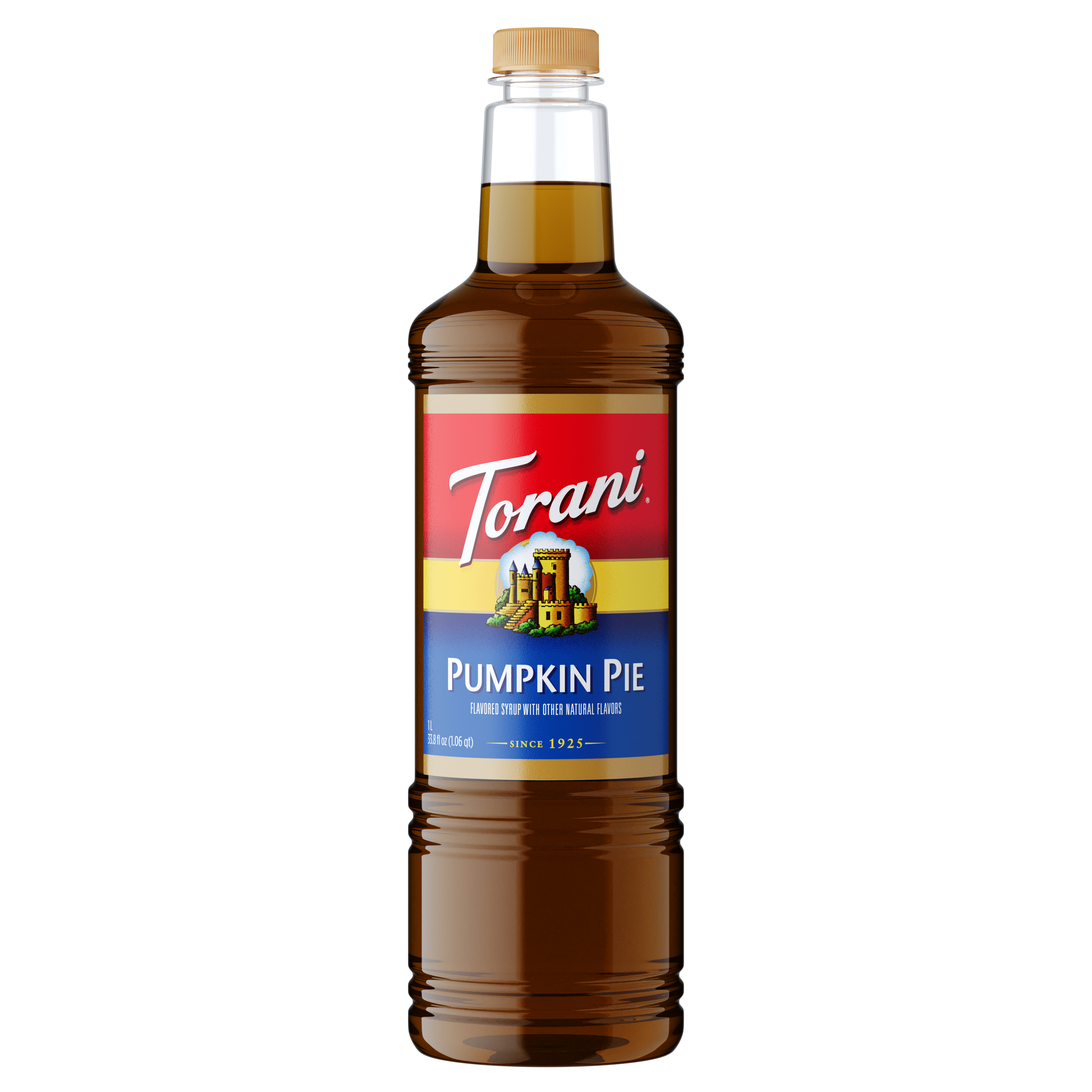Torani Pumpkin Pie Syrup Flavoring Syrup 1L Plastic Bottle