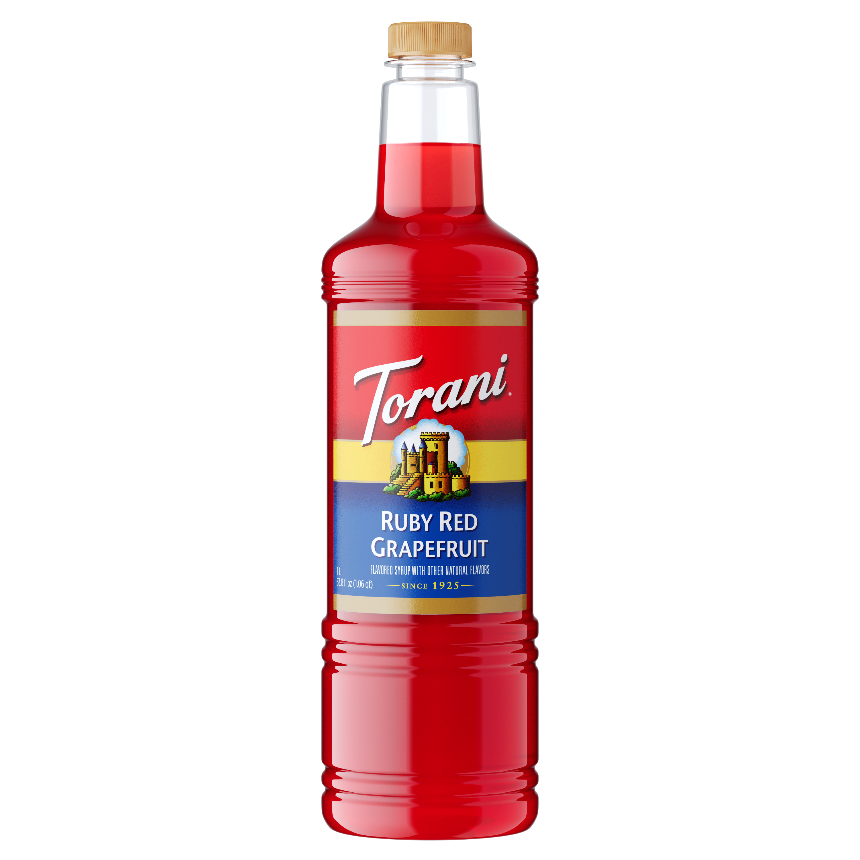 Torani Ruby Red Grapefruit Flavoring Syrup 1L Plastic Bottle