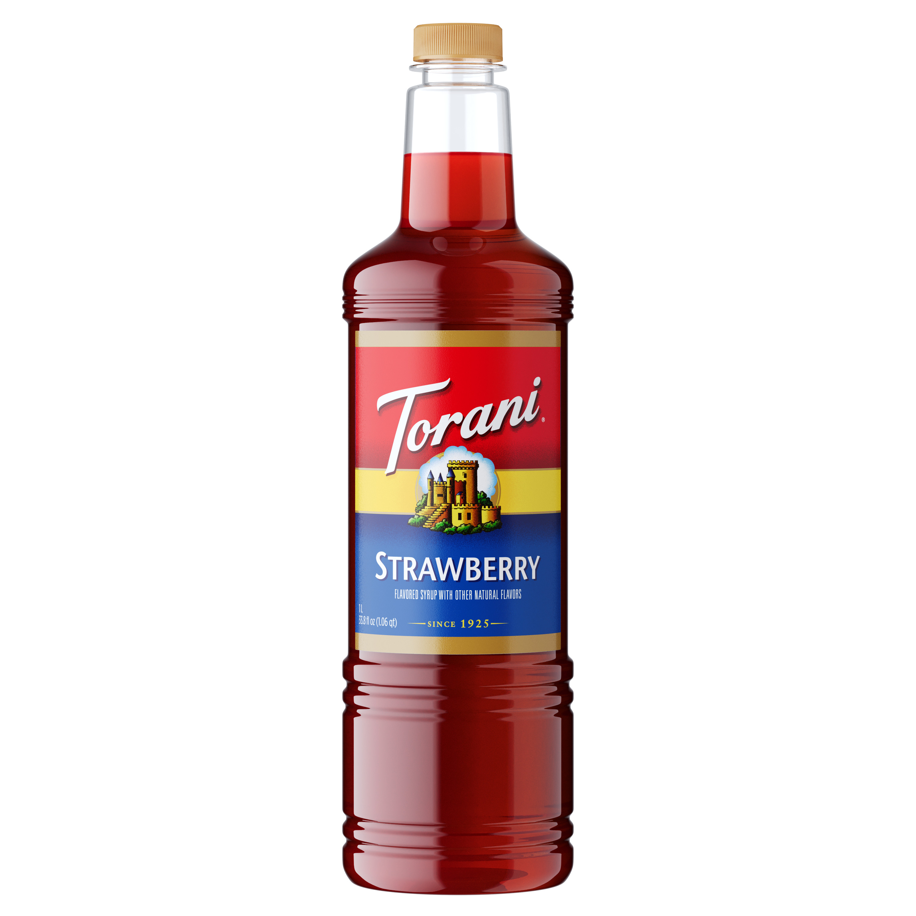 Torani Strawberry Flavoring Syrup 1L Plastic Bottle