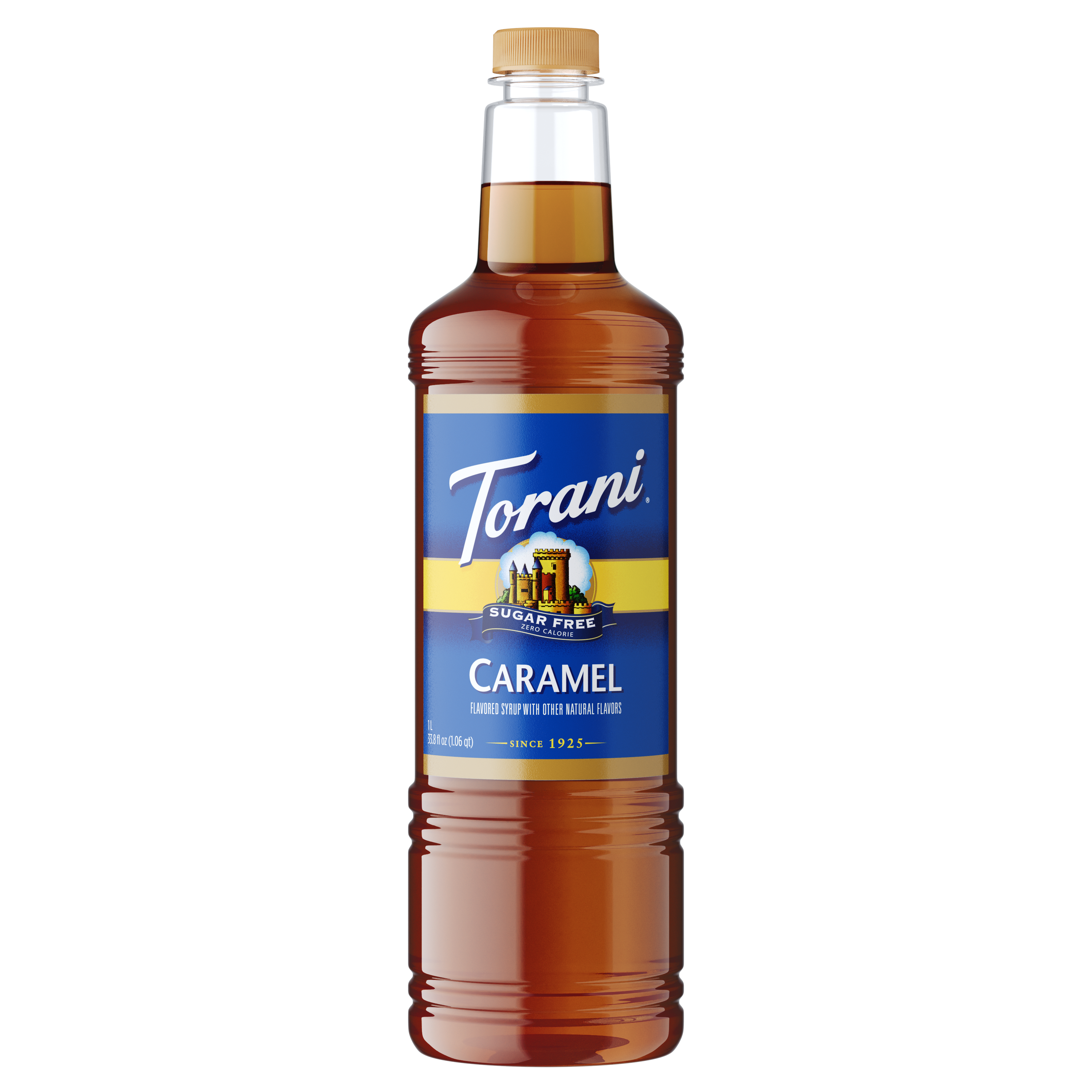 Torani Sugar Free Caramel Flavoring Syrup 1L Plastic Bottle syrup