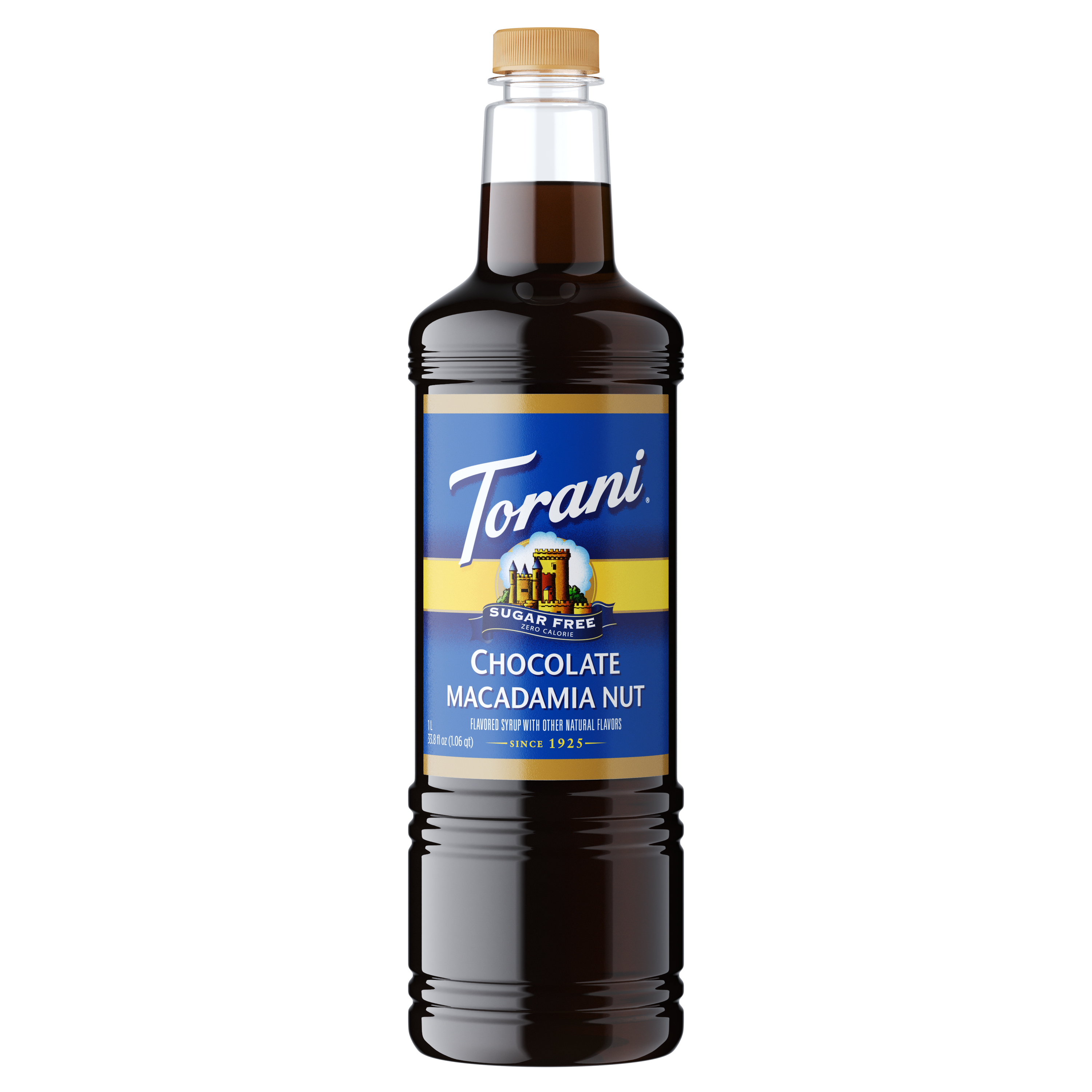 Torani Sugar Free Chocolate Macadamia Nut Flavoring Syrup 1L Plastic Bottle