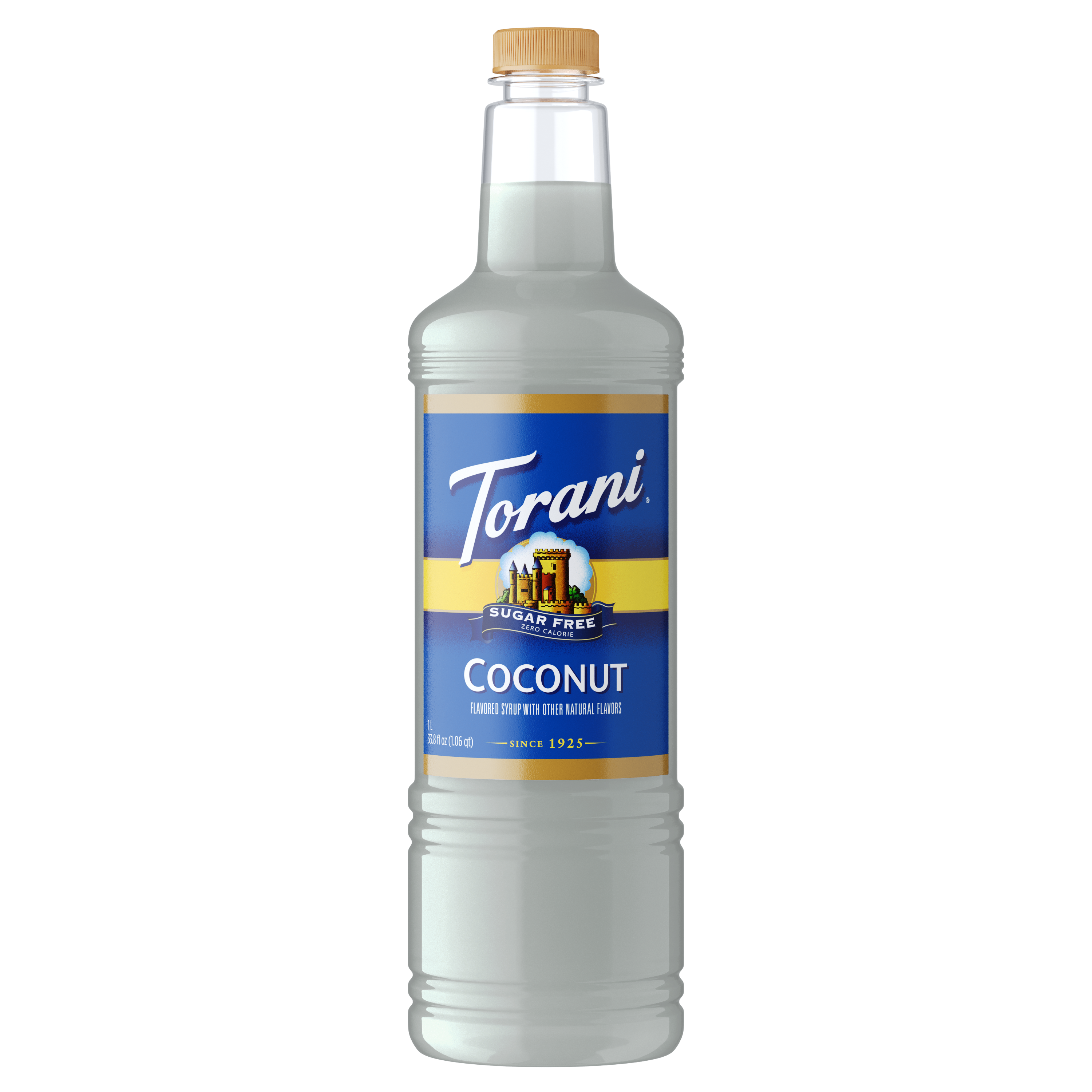 Torani Sugar Free Coconut Flavoring Syrup 1L Plastic Bottle