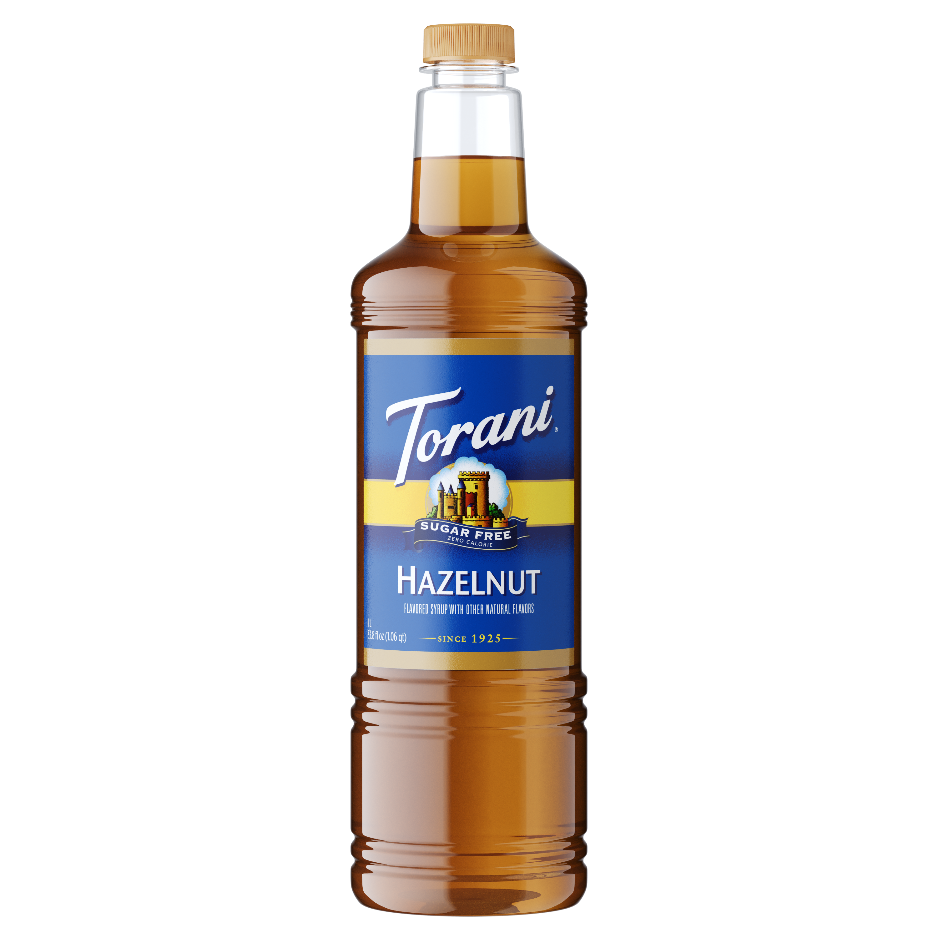 Torani Sugar Free Hazelnut Flavoring Syrup 1L Plastic Bottle