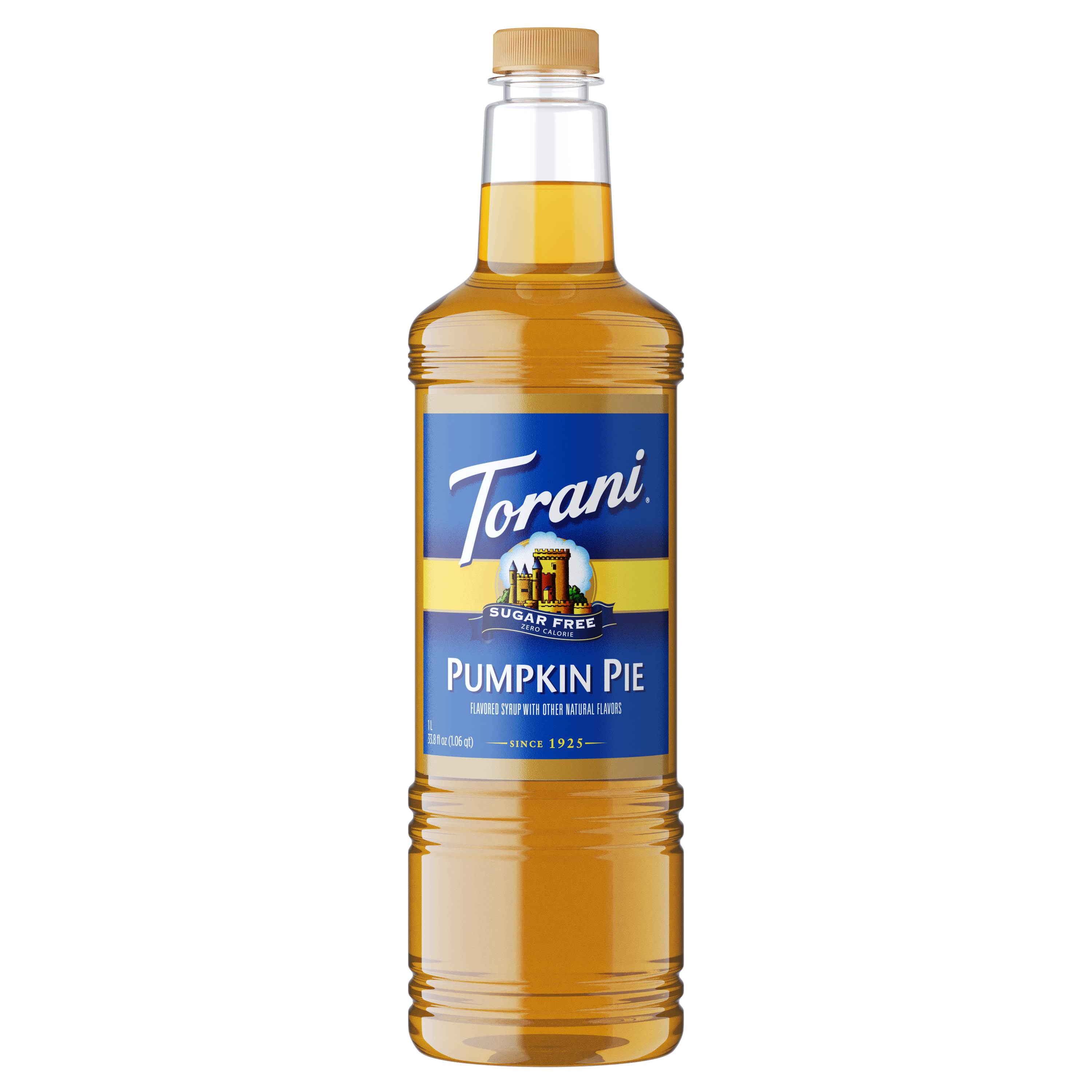 Torani Sugar Free Pumpkin Pie Flavoring Syrup 1L Plastic Bottle syrup