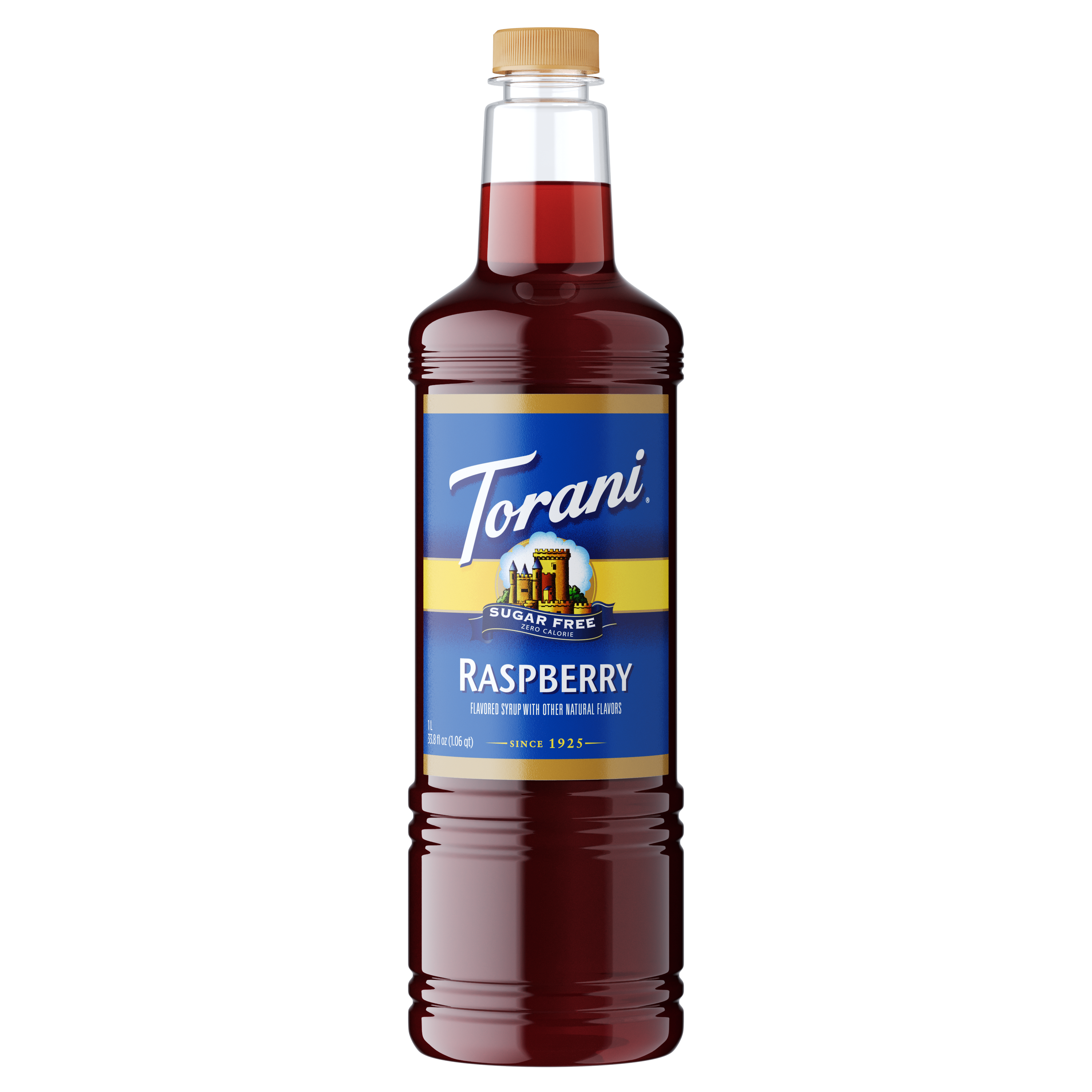 Torani Sugar Free Raspberry Flavoring Syrup 1L Plastic Bottle