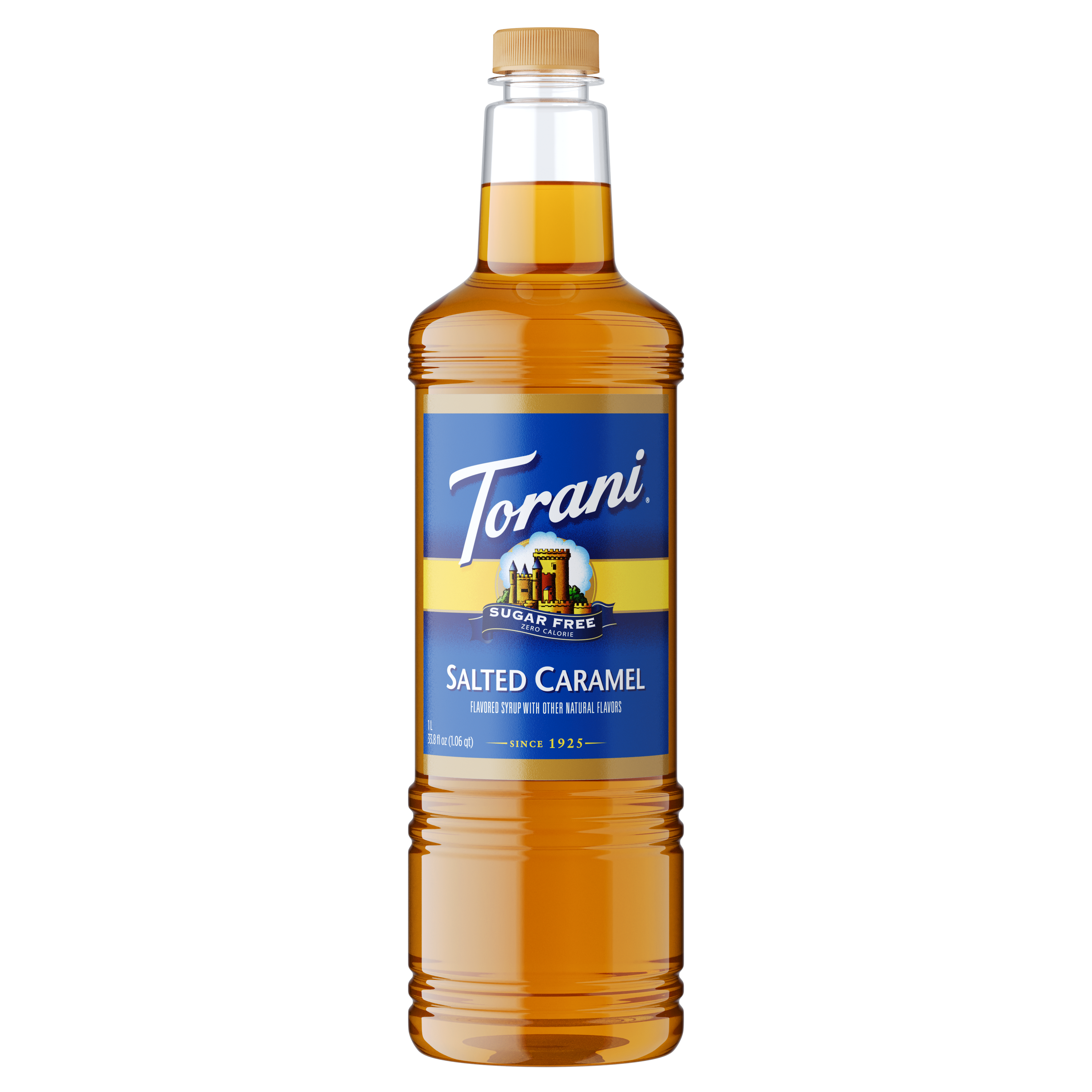Torani Sugar Free Salted Caramel Flavoring Syrup 1L Plastic Bottle