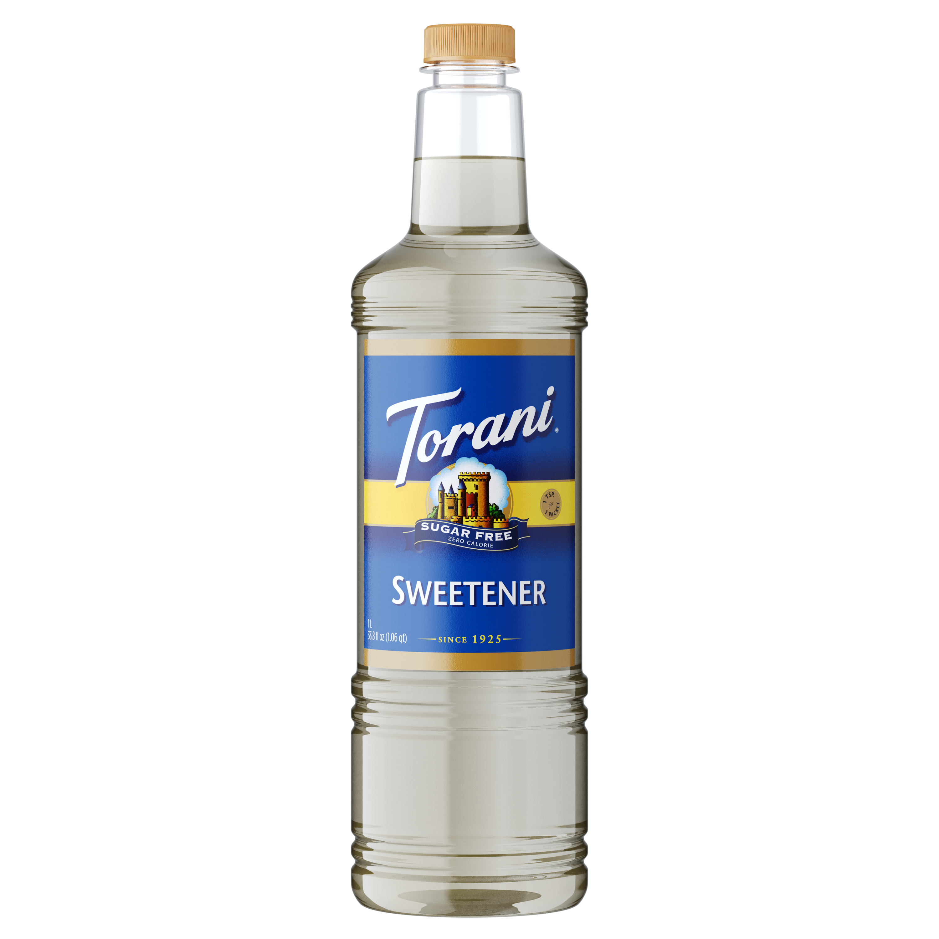 Torani Sugar Free Sweetener Flavoring Syrup 1L Plastic Bottle