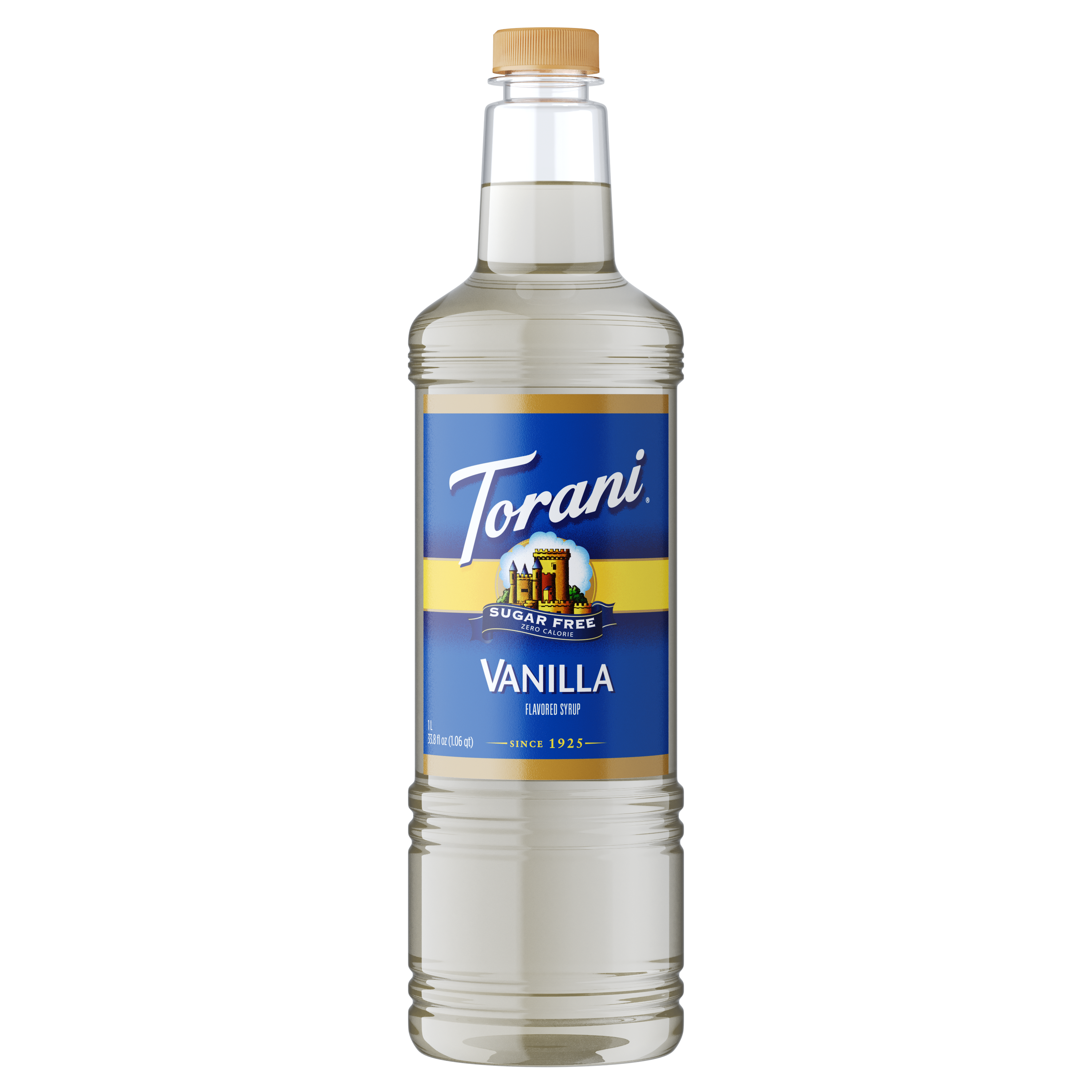 Torani Sugar Free Vanilla Flavoring Syrup 1L Plastic Bottle
