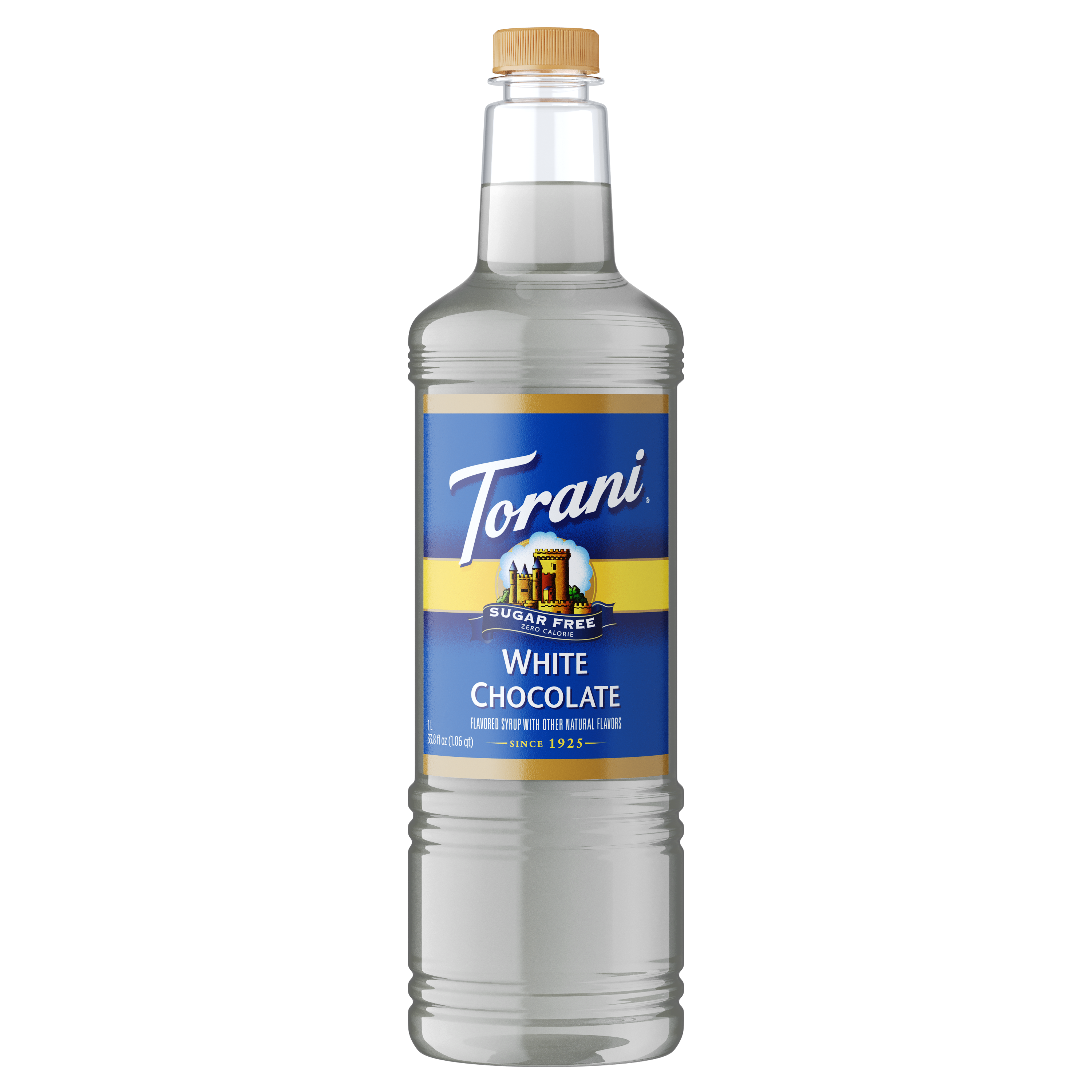Torani Sugar Free White Chocolate Flavoring Syrup 1L Plastic Bottle