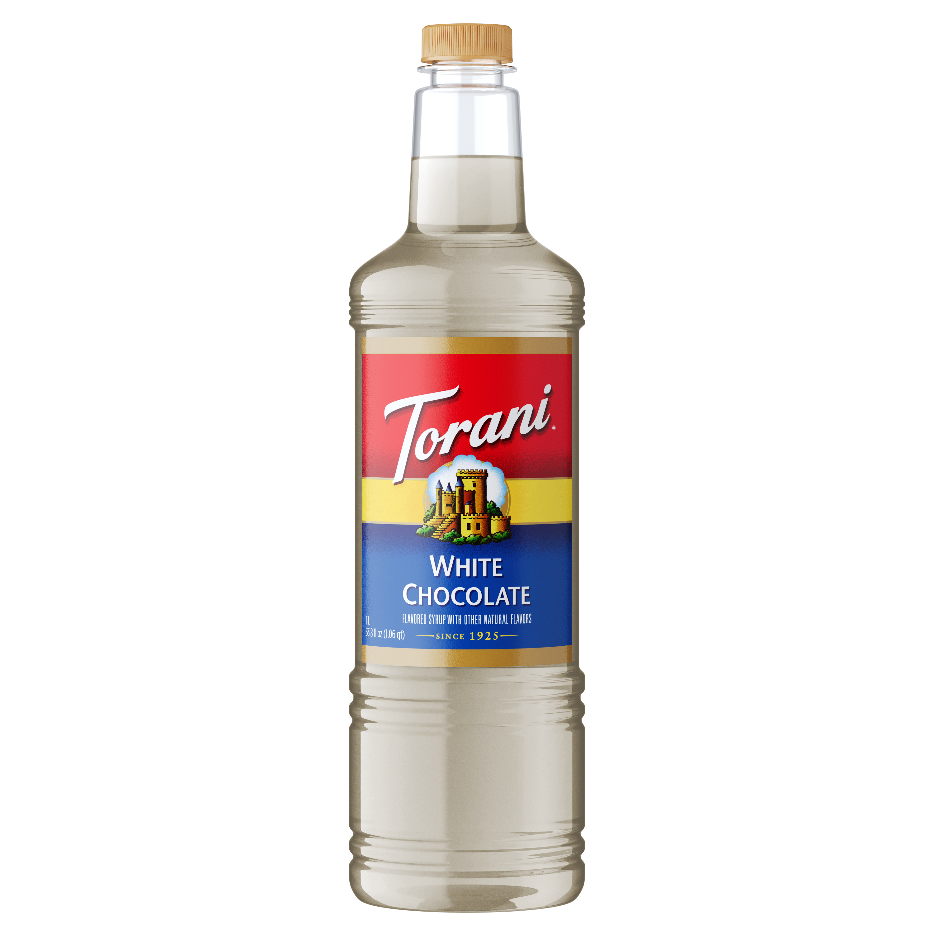 Torani White Chocolate Flavoring Syrup 1L Plastic Bottle