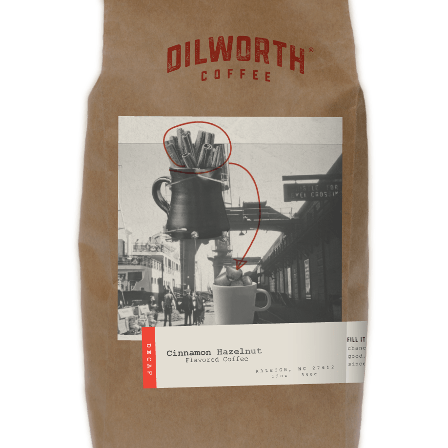 Dilworth Coffee Cinnamon Hazelnut Decaf