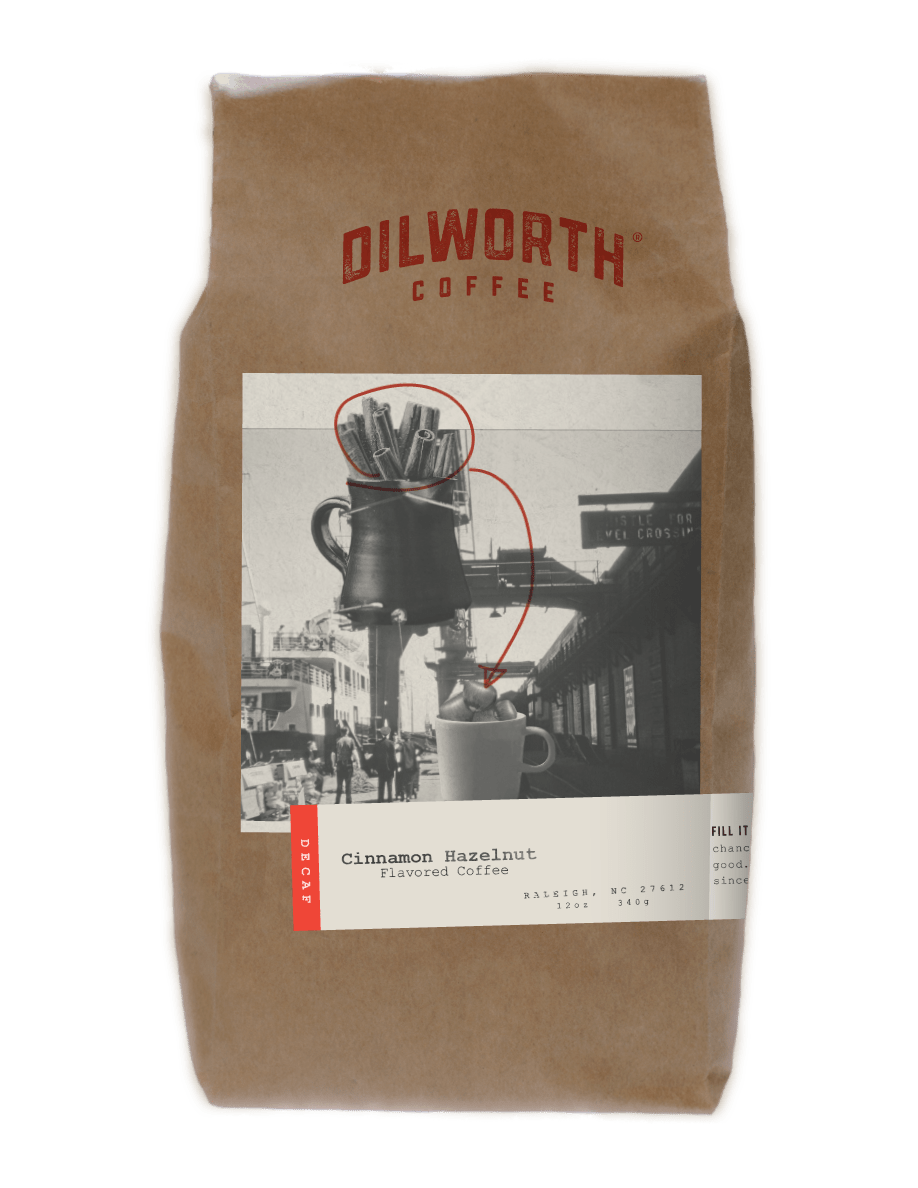 Dilworth Coffee Cinnamon Hazelnut Decaf