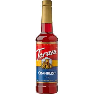 Torani Cranberry Flavoring Syrup 750mL Plastic Bottle