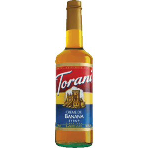 Torani Creme De Banana Flavoring Syrup 750mL Plastic Bottle