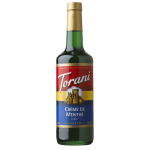 Torani Creme De Menthe Flavoring Syrup 750mL Plastic Bottle