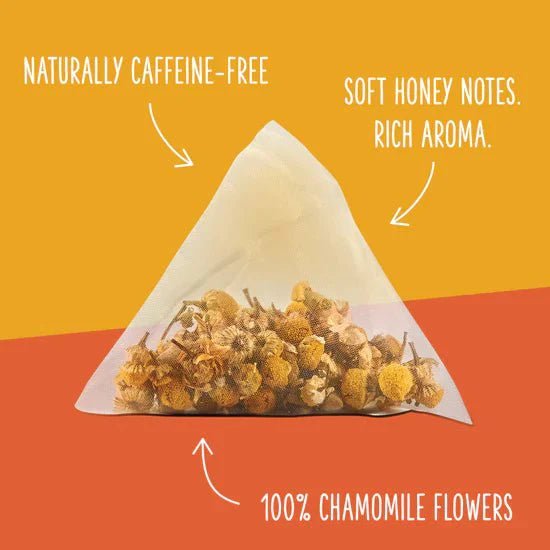 Two Leaves Organic Chamomile Flowers Herbal Tea Retail 15ct Box