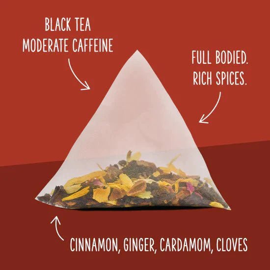 Two Leaves Organic Mountain High Chai Black Tea Retail 15ct Box