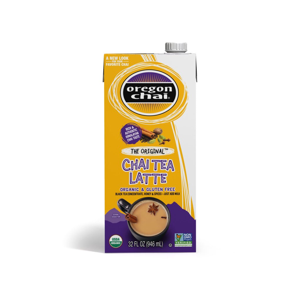 Oregon Chai Organic Original Chai Tea Latte 1:1 Concentrate 32oz Carton