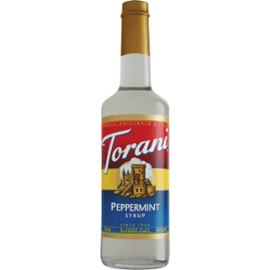 Torani Peppermint Flavoring Syrup 750mL Plastic Bottle