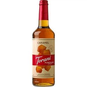 Torani Puremade Caramel Flavoring Syrup 750mL Plastic Bottle