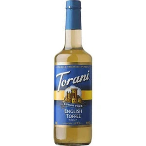 Torani Sugar Free English Toffee Flavoring Syrup 750mL Plastic Bottle