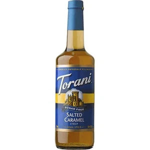 Torani Sugar Free Salted Caramel Flavoring Syrup 750mL Plastic Bottle