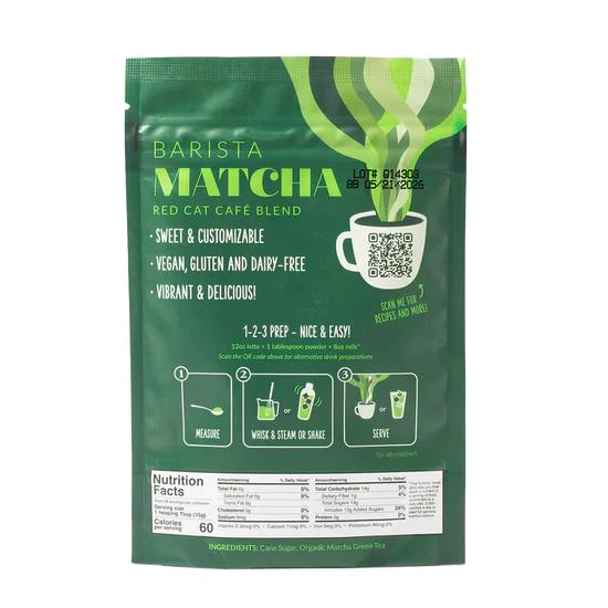 Two Leaves Barista Matcha Red Cat Cafe Blend 120g Bag – Dilworth