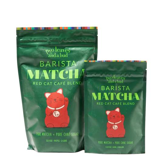 Two Leaves Barista Matcha Red Cat Cafe Blend 120g Bag