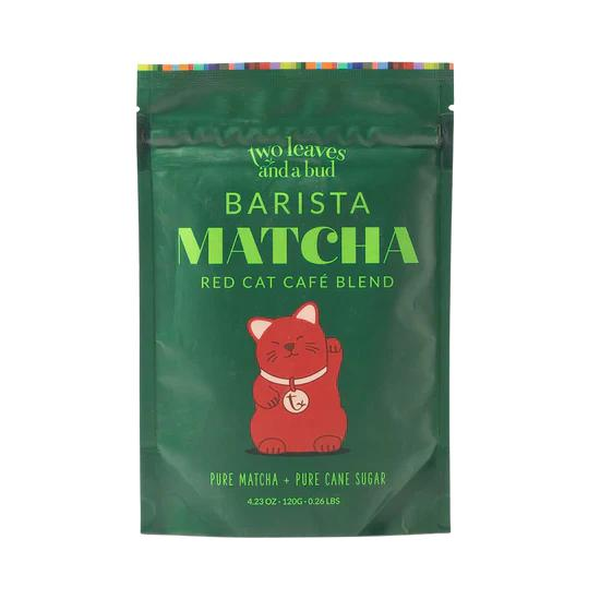 Two Leaves Barista Matcha Red Cat Cafe Blend 120g Bag