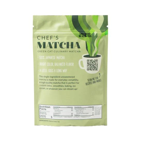 Two Leaves Chef's Matcha Green Cat Culinary Matcha 57 g Bag