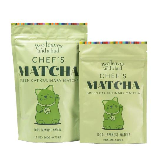 Two Leaves Chef's Matcha Green Cat Culinary Matcha 57 g Bag
