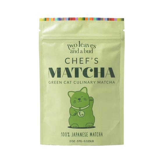 Two Leaves Chef's Matcha Green Cat Culinary Matcha 57 g Bag