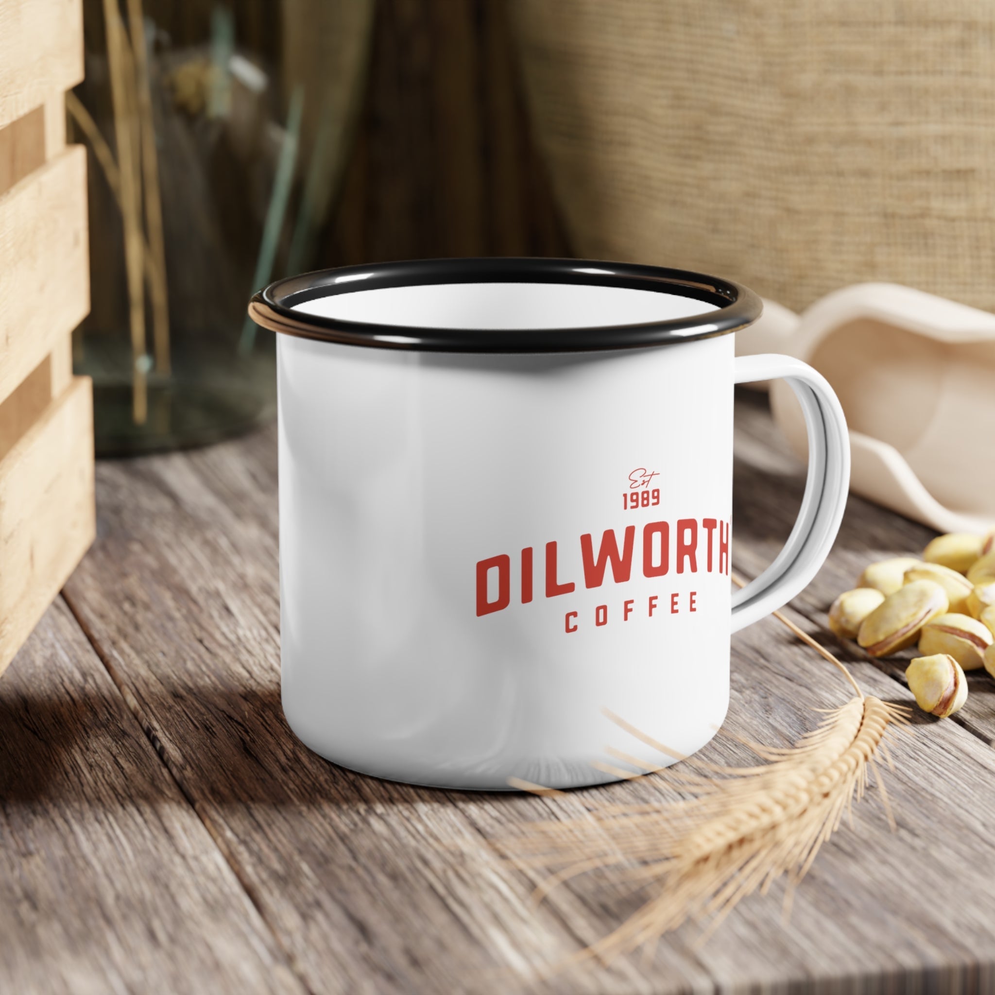 Dilworth Coffee Enamel Camp Cup