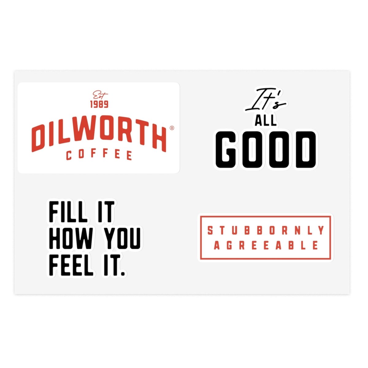 Dilworth Coffee Sticker Sheet